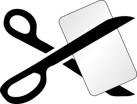 A White Rectangular Object With A Black Strip