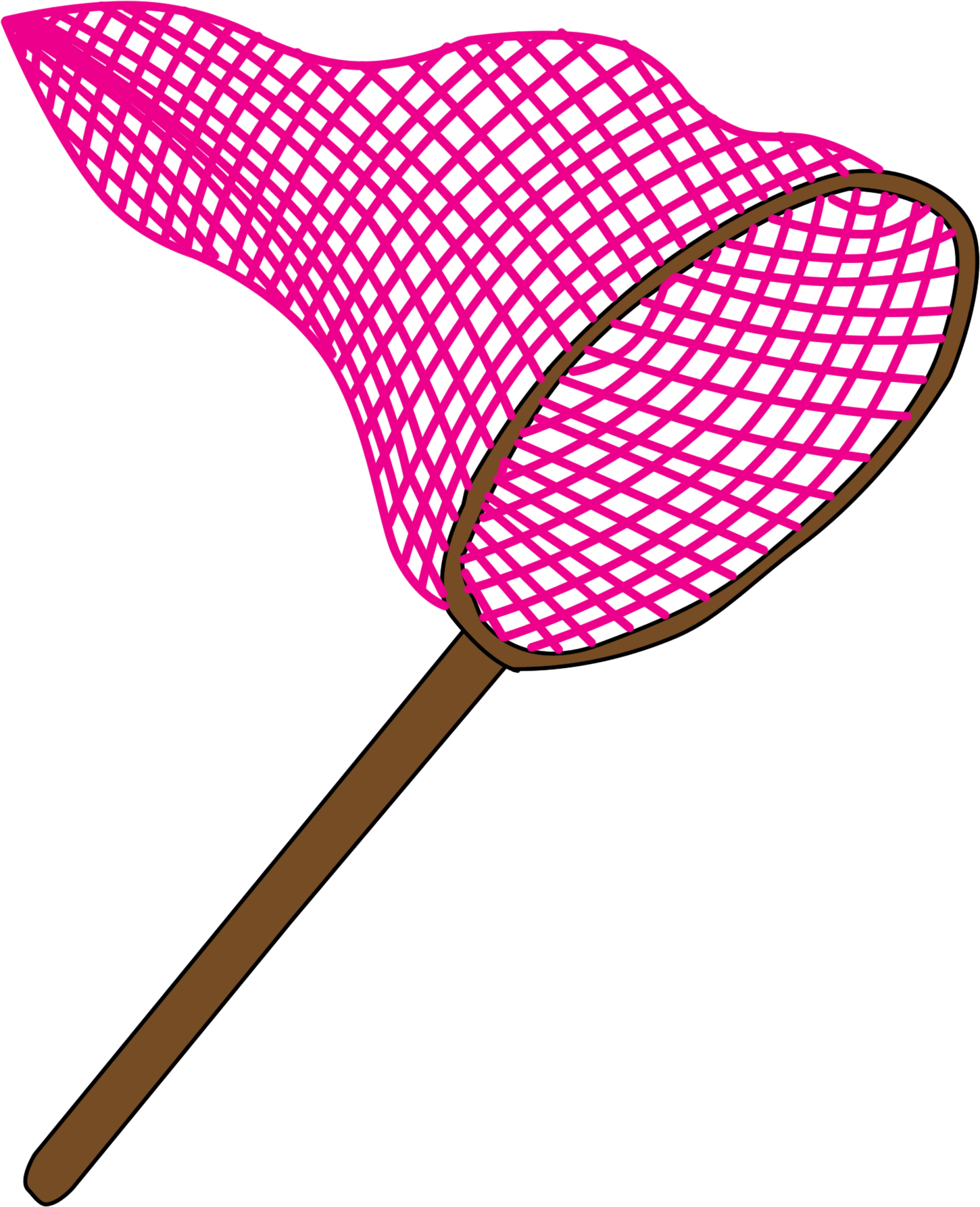 A Pink Net On A Stick