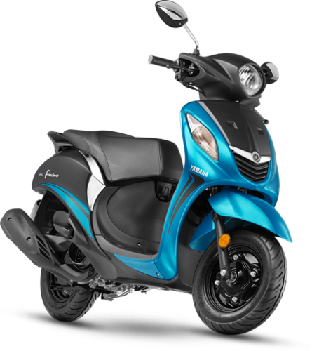 A Blue And Black Scooter