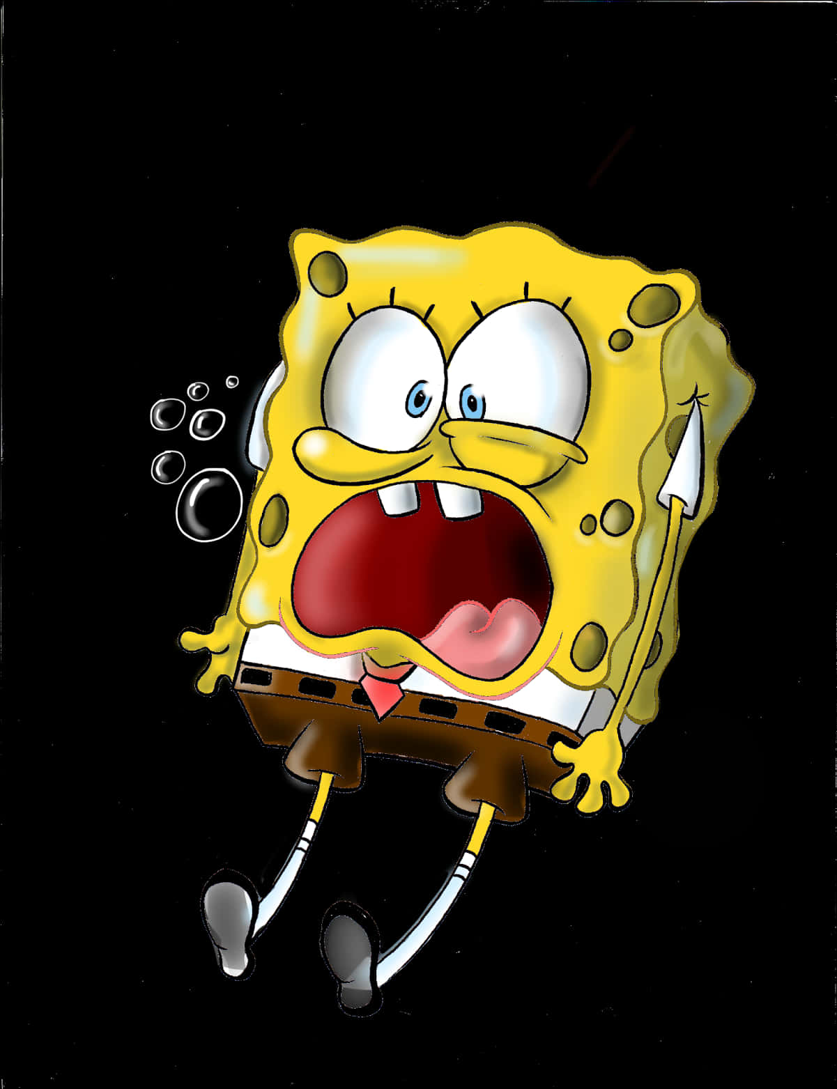 Cartoon Of A Yellow Spongebob
