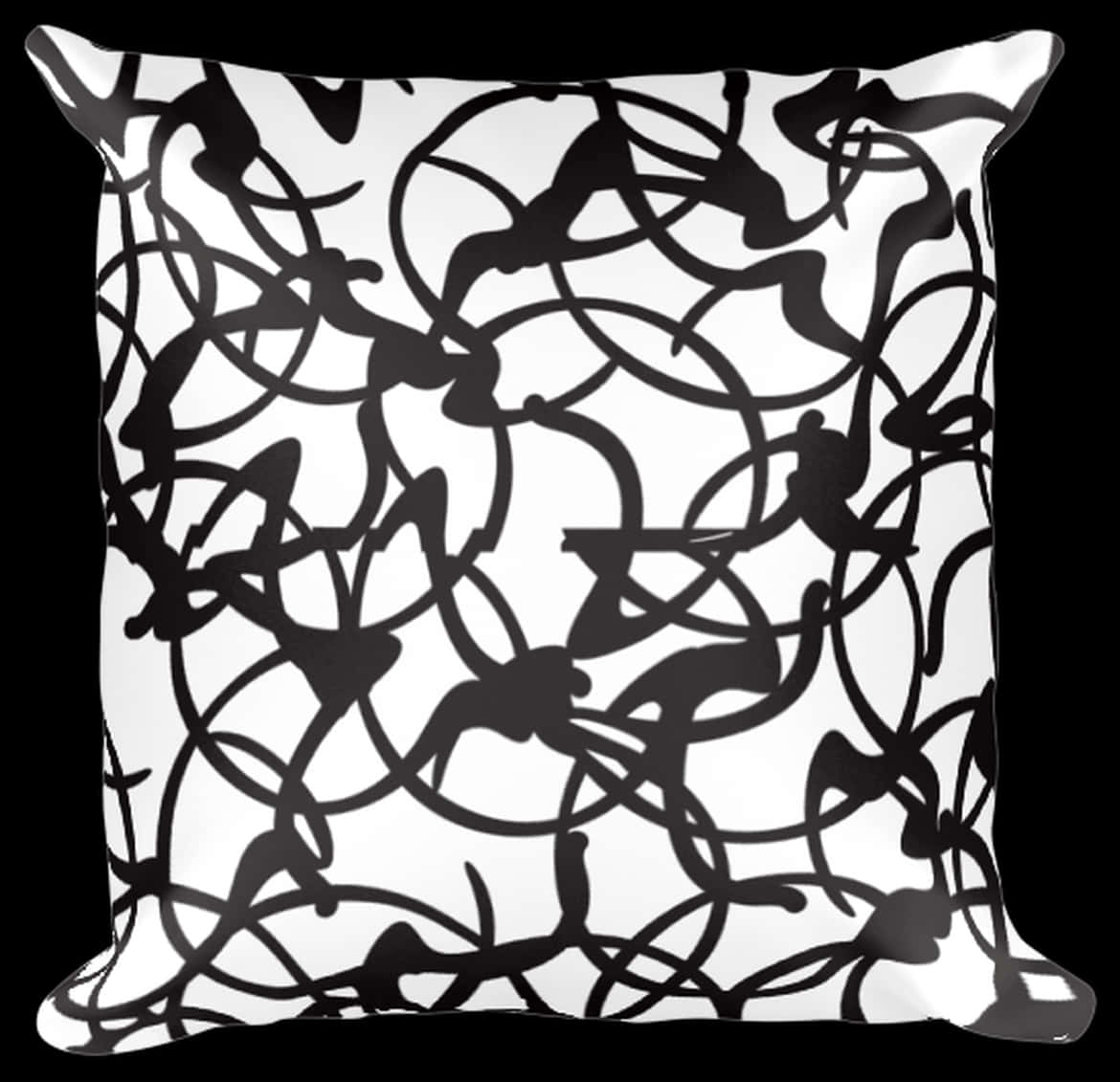 A Black And White Pillow