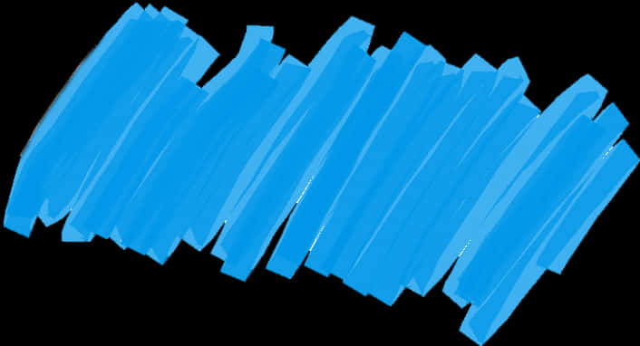Blue Lines Drawn On A Black Background