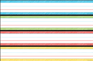 A Colorful Lines On A White Background