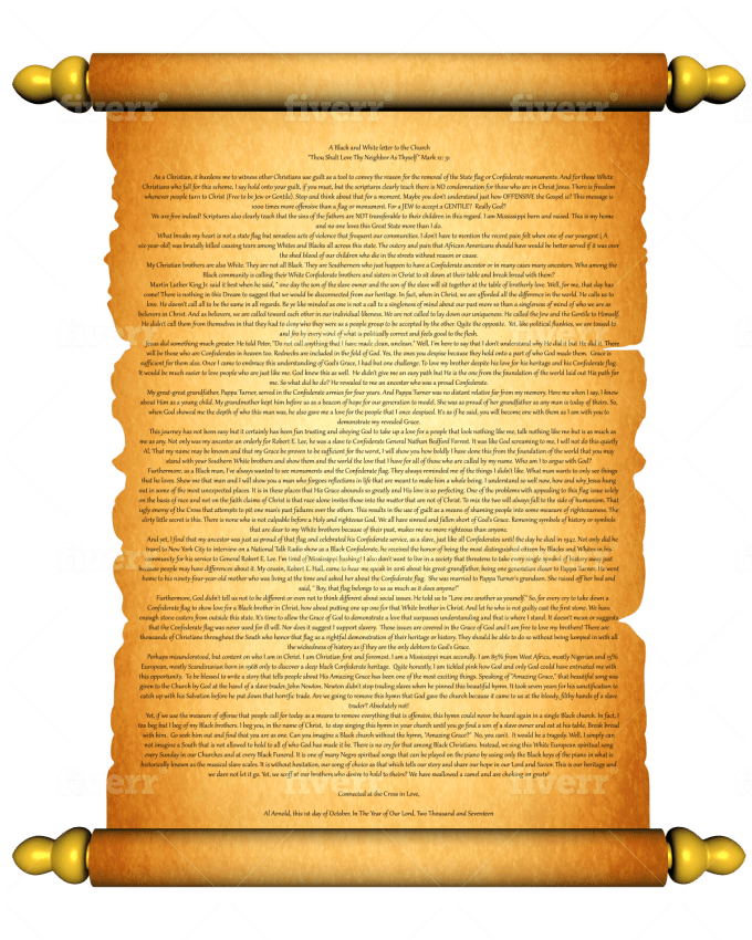 A Scroll Of Parchment With Text
