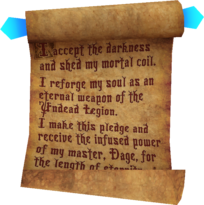 A Scroll Of Parchment With Writing