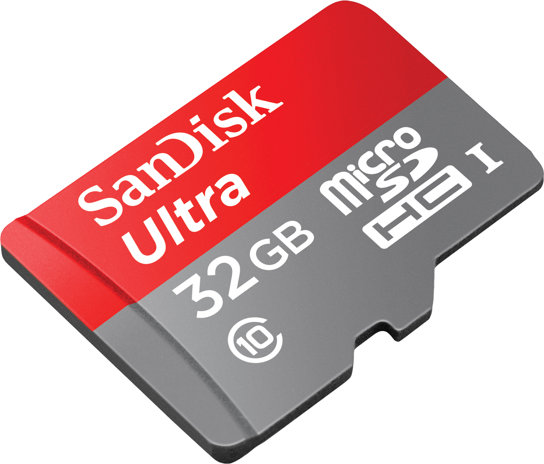 A Memory Card With A Red And Grey Color