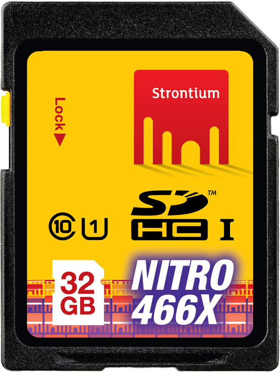 A Yellow And Black Memory Card