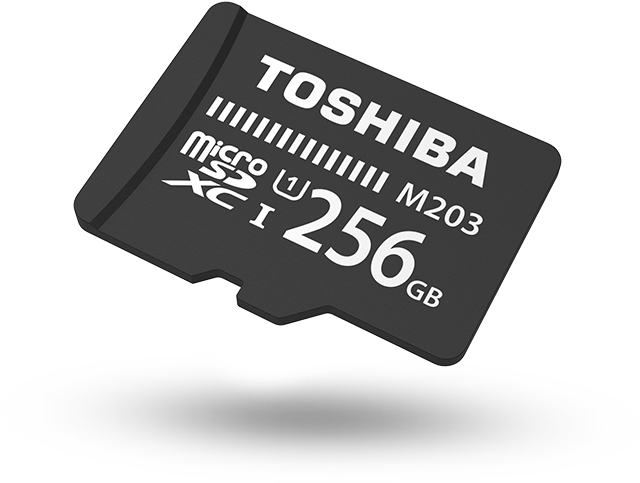 A Black Memory Card With White Text