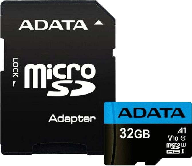 A Black And Blue Memory Card