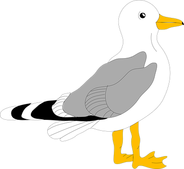 A Cartoon Of A Bird