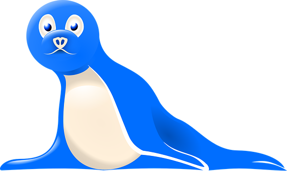 A Blue And White Penguin