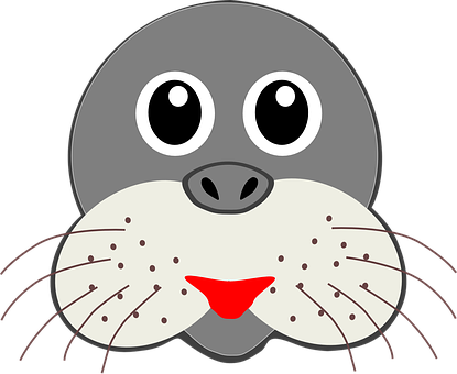 A Cartoon Of A Seal