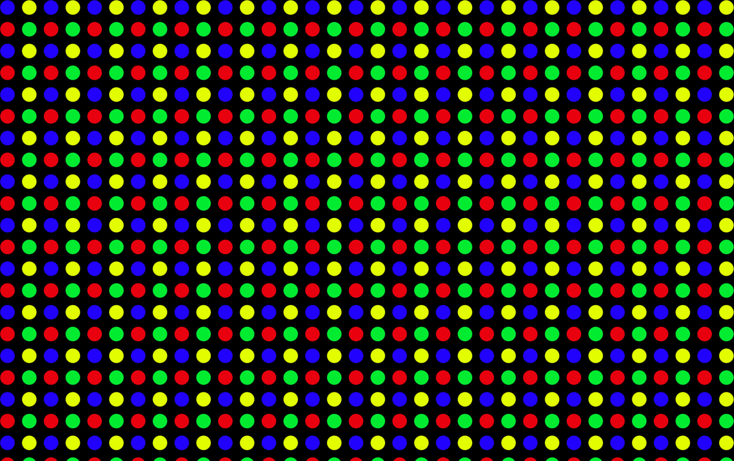 A Colorful Dots On A Black Background