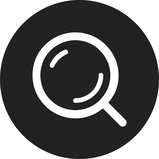 A White Magnifying Glass On A Black Background