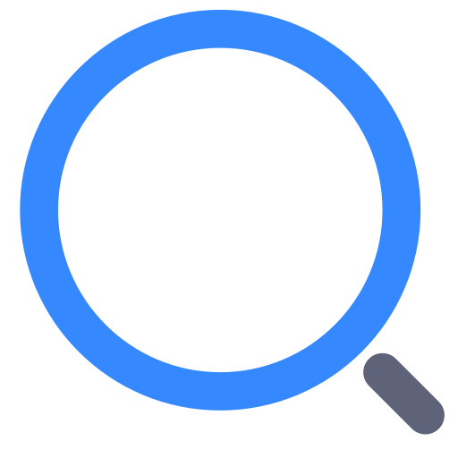 A Blue Circle With A Grey Stripe