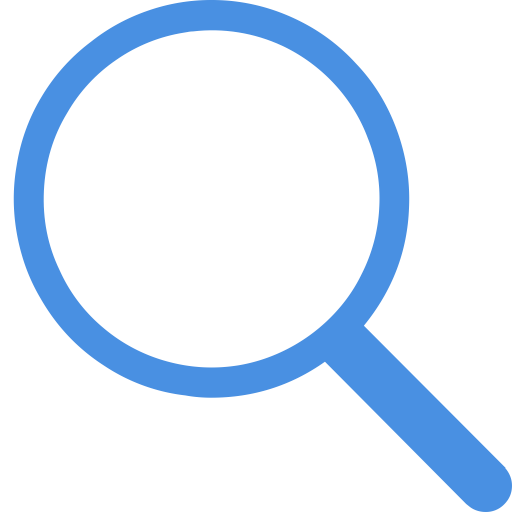 A Blue Magnifying Glass With A Black Background