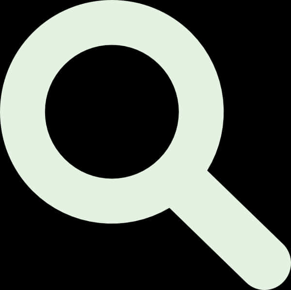 A White Magnifying Glass On A Black Background