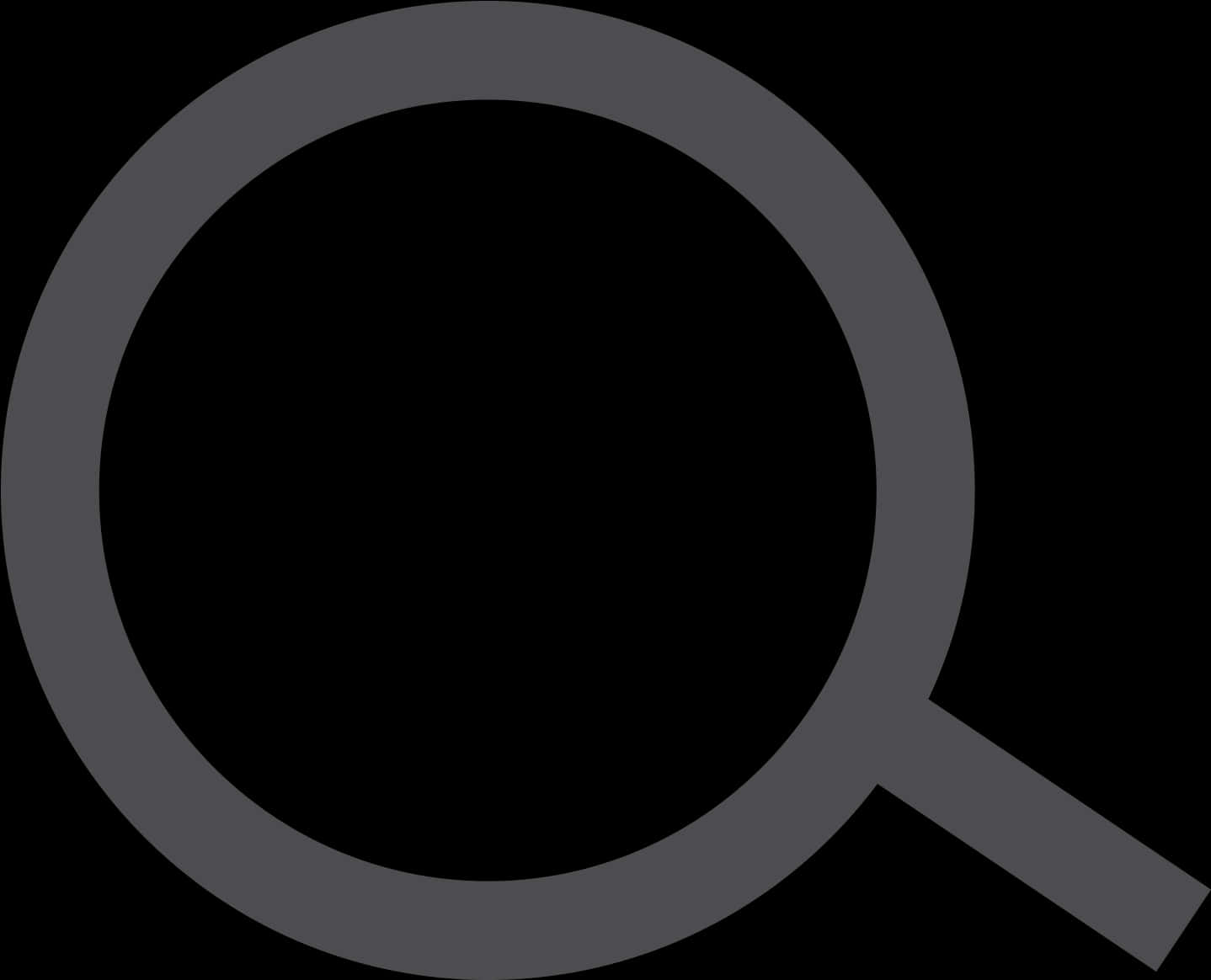 A Grey Magnifying Glass On A Black Background
