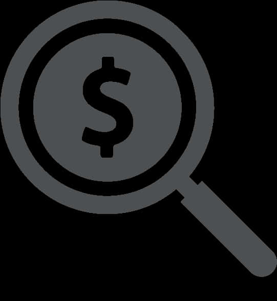 A Magnifying Glass With A Dollar Sign