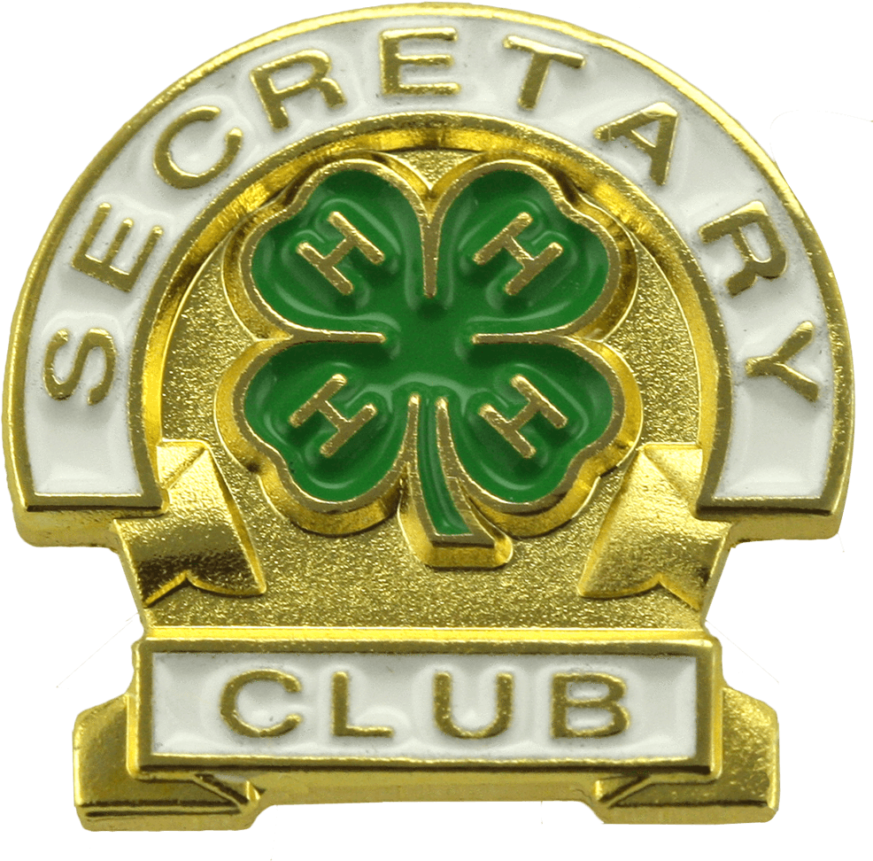 A Gold And White Logo With A Green Clover