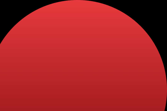 Semi Circle Png - Half A Red Circle Png, Transparent Png