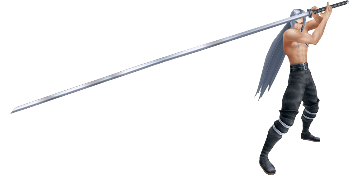 A Long Metal Sword With Wings