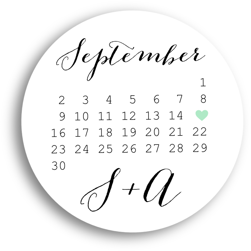 A Calendar With A Black Background