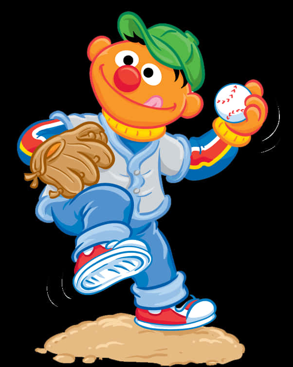 Sesame Street Baseball Player Ernie
