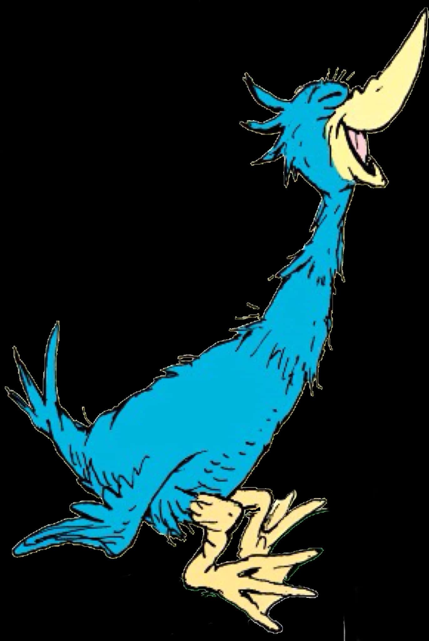 A Cartoon Of A Blue Bird