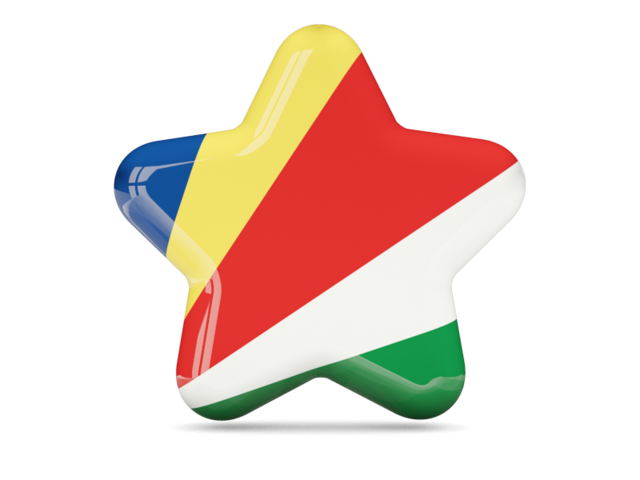 A Star Shaped Object With A Flag Painted On It