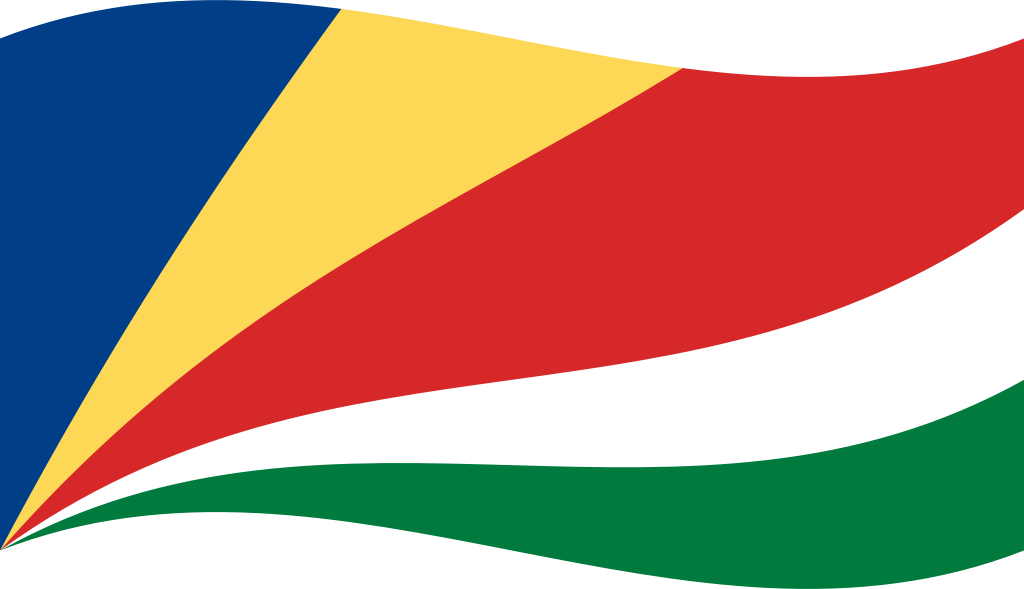 A Flag With A Blue Yellow And Red Triangle