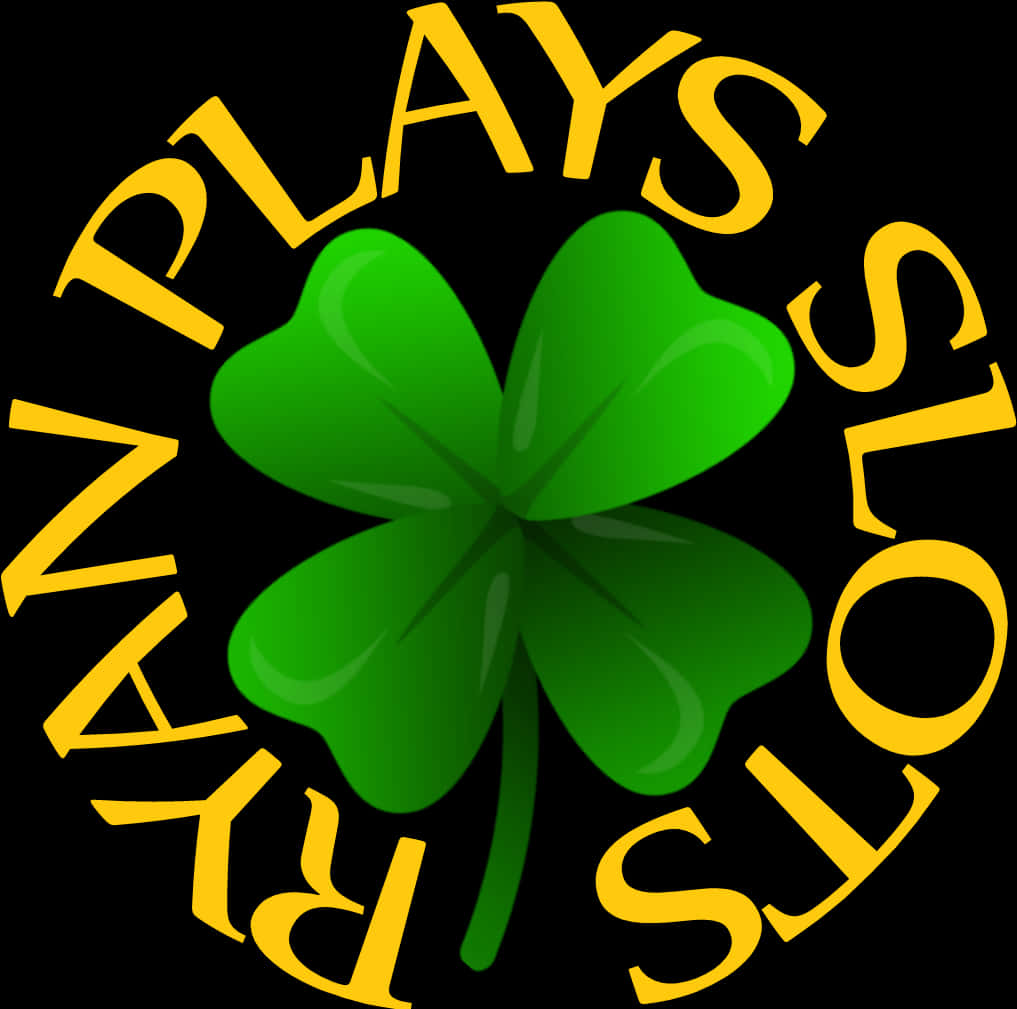 A Green Clover With Yellow Text