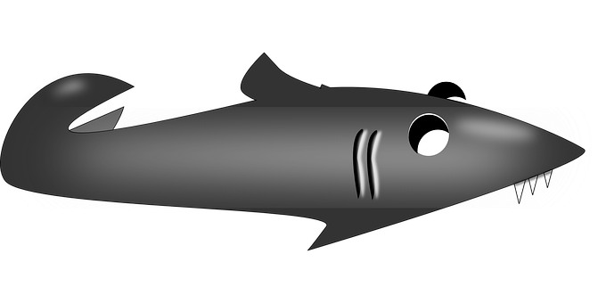 A Cartoon Of A Shark