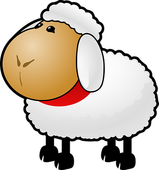 A Cartoon Of A Sheep
