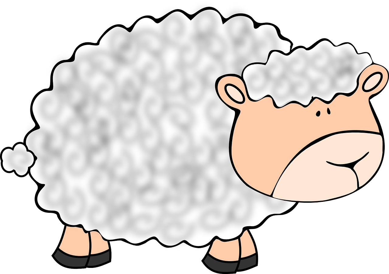 A Cartoon Of A Sheep