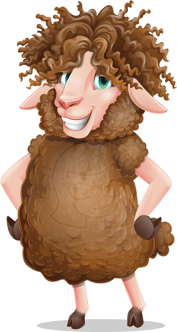 A Cartoon Of A Sheep