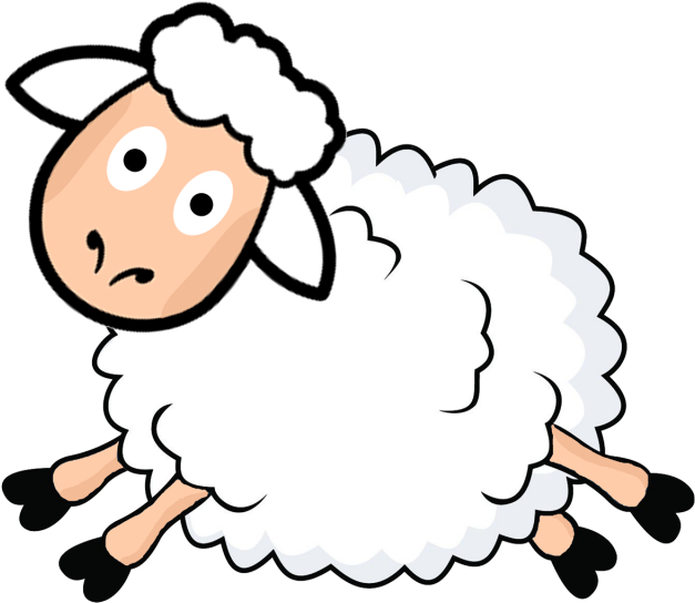 A Cartoon Of A Sheep