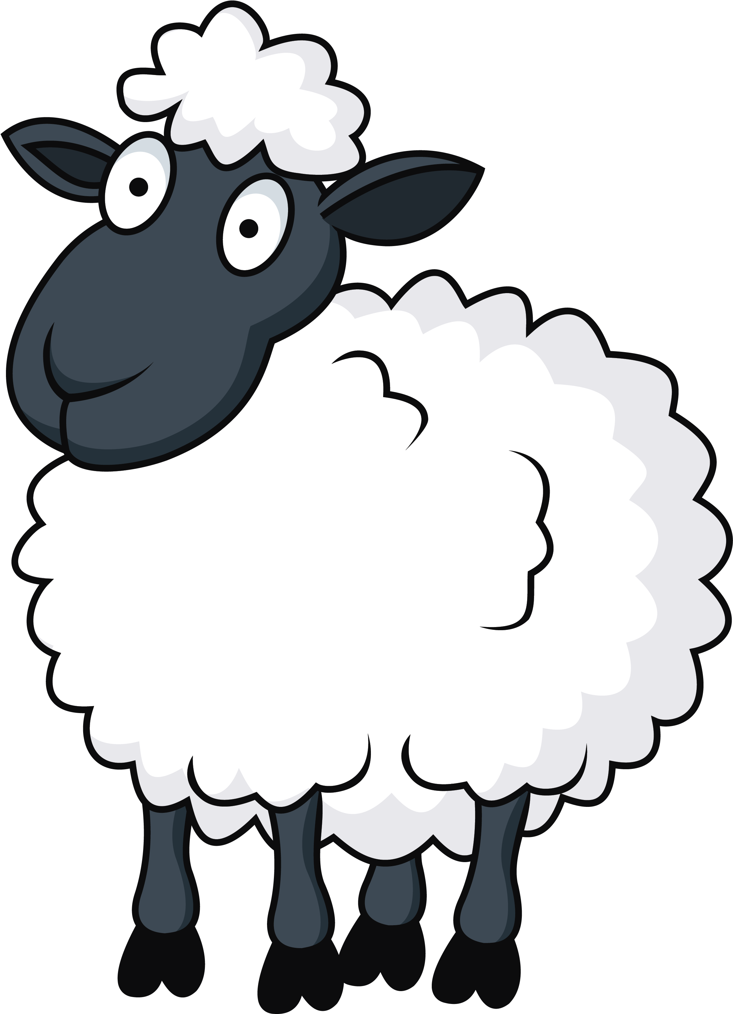 A Cartoon Of A Sheep