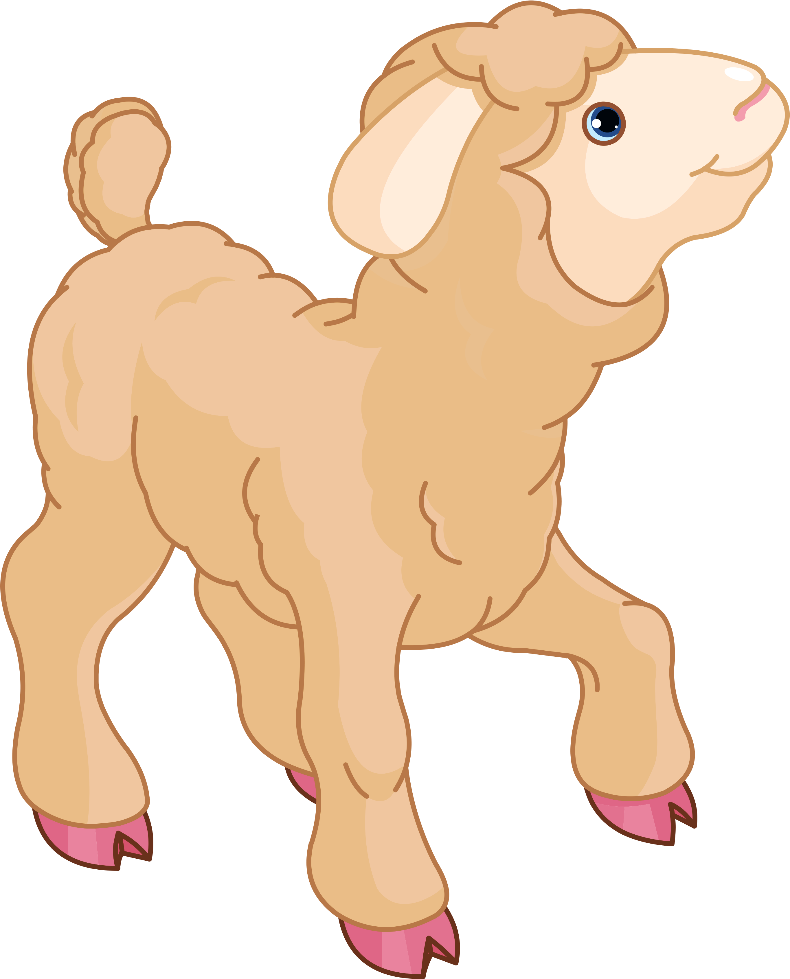 A Cartoon Of A Lamb