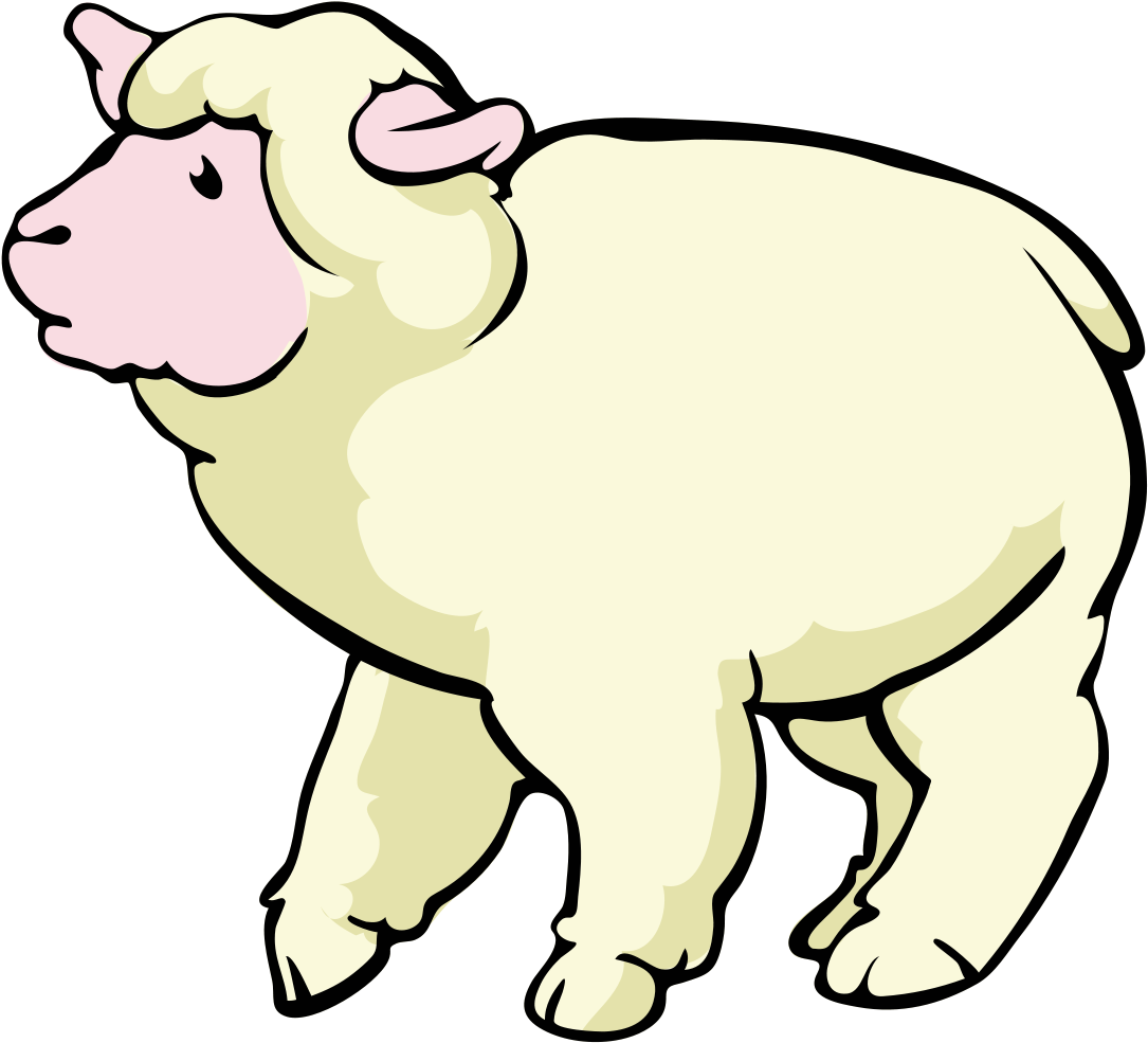 A Cartoon Of A Sheep