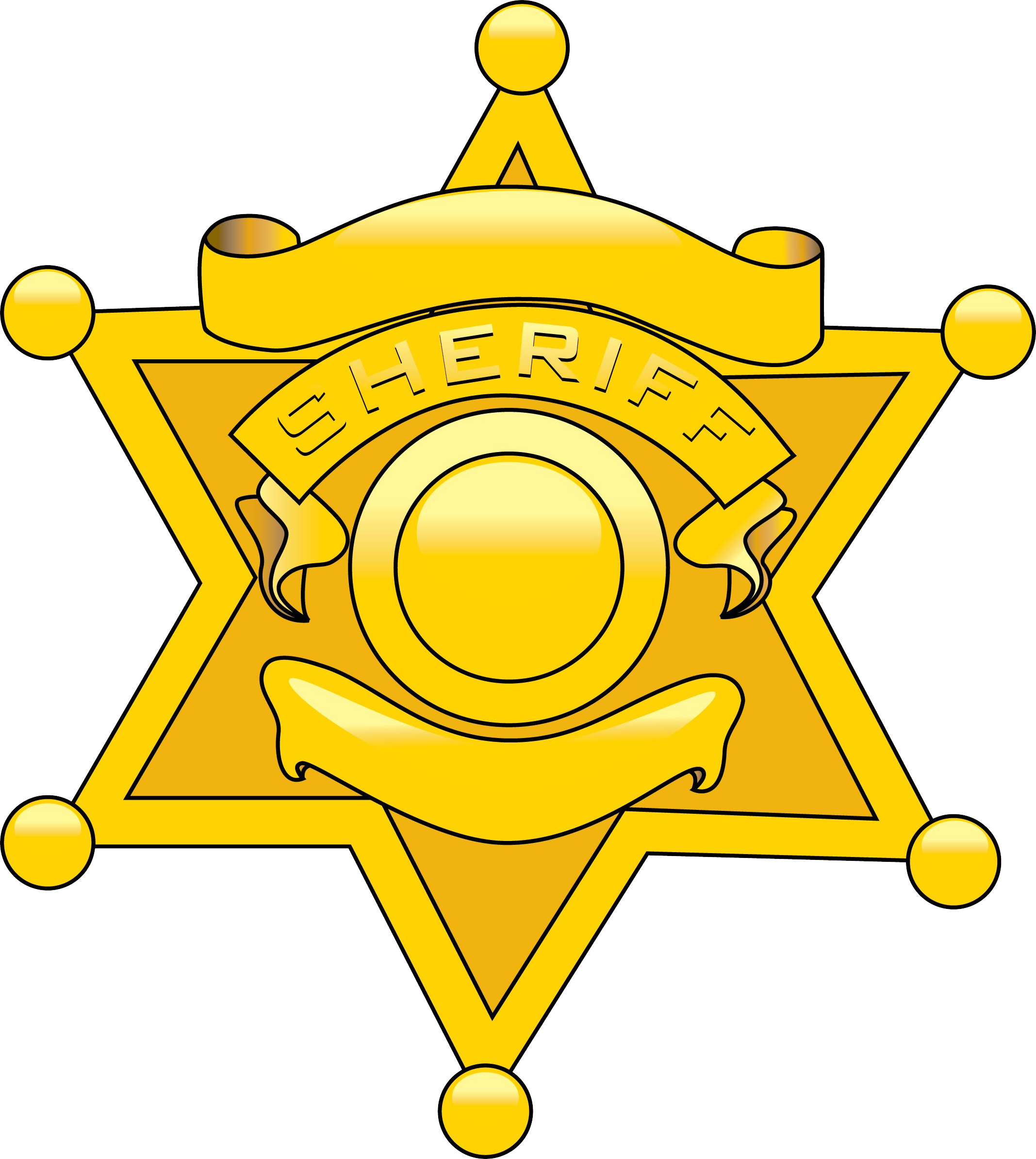 A Yellow Star With A Circle And A Circle With A Banner And Text