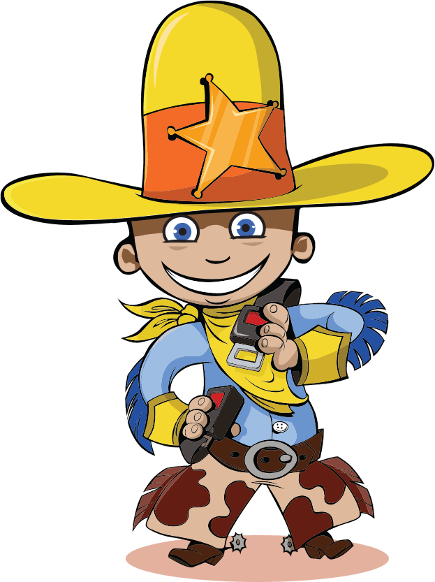 Cartoon A Cartoon Of A Cowboy
