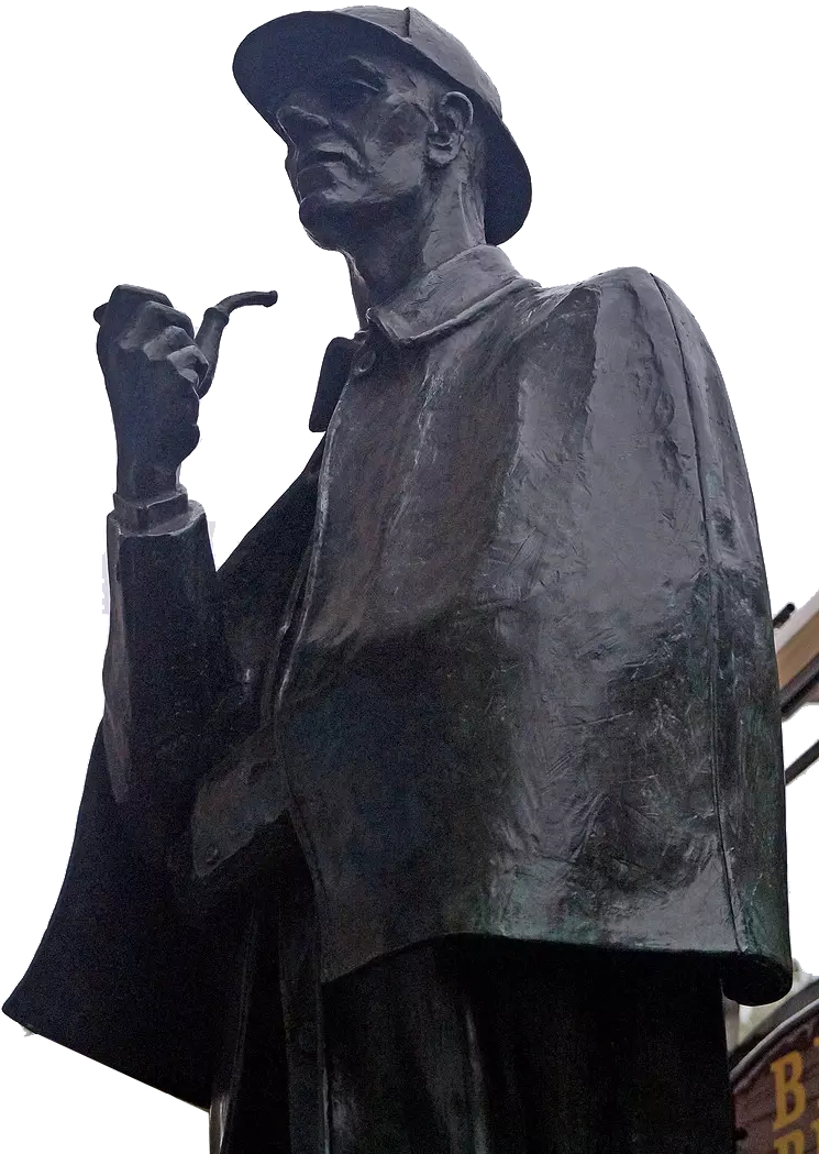 A Statue Of A Man Smoking A Pipe