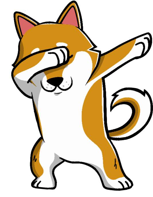 Shiba Inu Dabbing Color Changing Mug Funny Doge Meme - Shiba Inu Dabbing, Hd Png Download