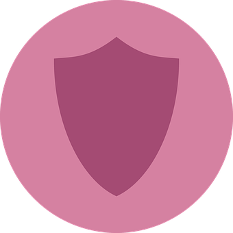 A Purple Shield In A Circle