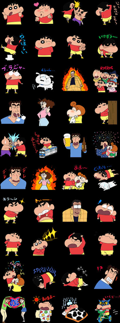 A Collage Of Cartoon Characters