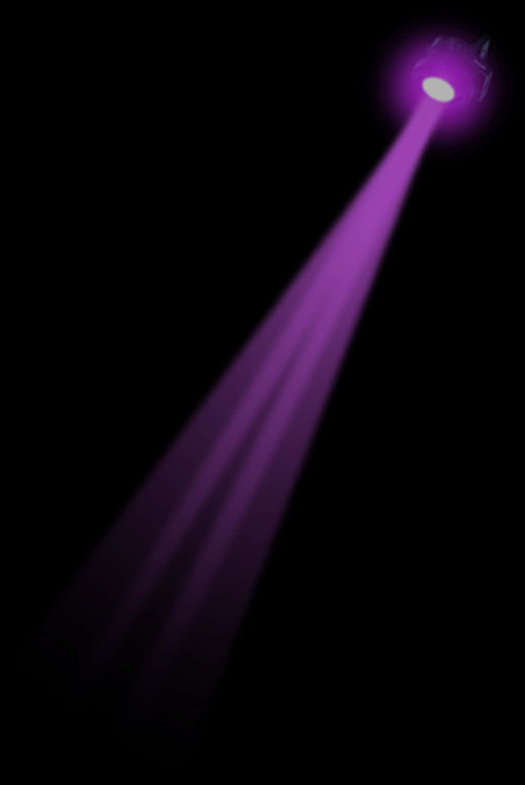 A Purple Light Beam In The Dark