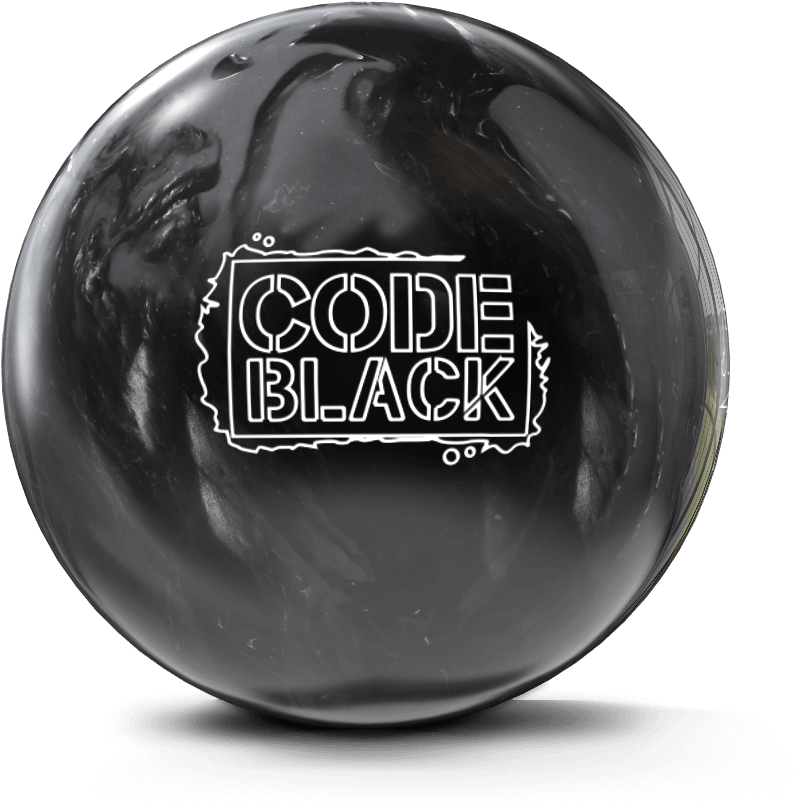A Black And White Bowling Ball