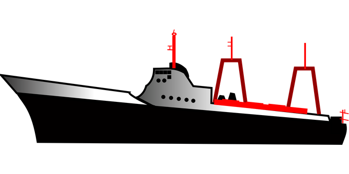A Red And Black Image Of A Triangle