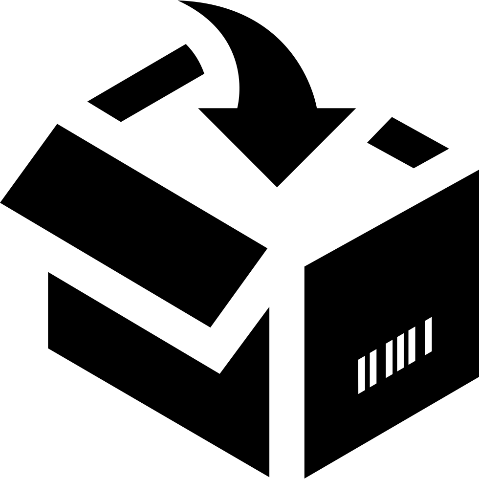 A Black And White Image Of A Box